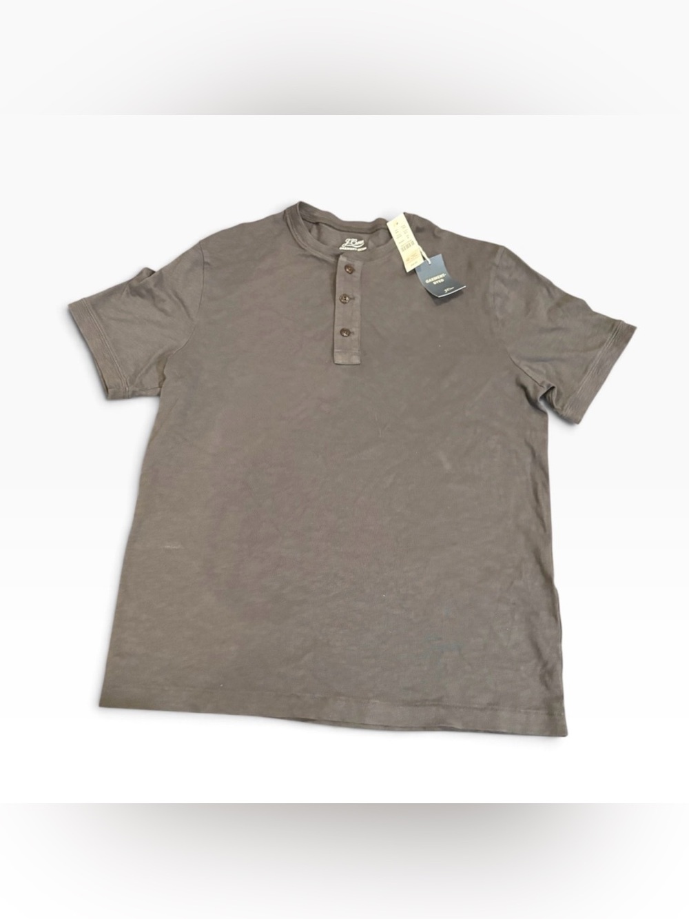 New J.Crew Garment-Dyed Short-Sleeve Henley – Men’s Medium – New With Tags